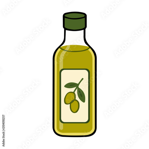 olive oil bottle grocery icon