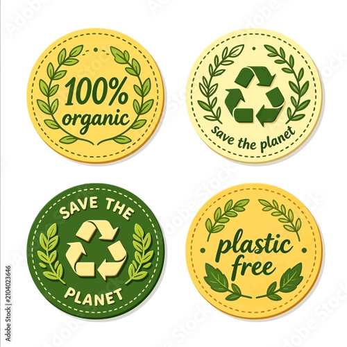 set of eco stamps