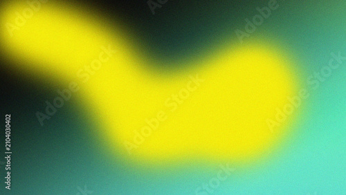 Vibrant yellow and teal abstract gradient texture with a soft grainy aesthetic and glowing light