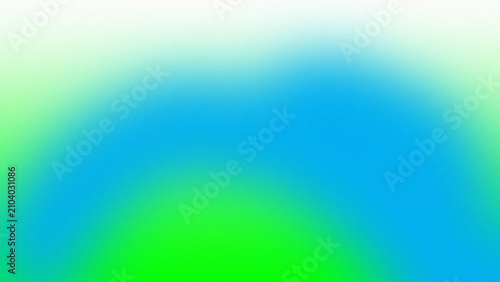 Abstract gradient background featuring smooth transitions between vibrant blue and bright green textured light hues