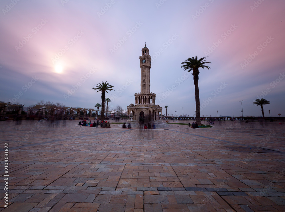 Fototapeta premium Izmir Clock Tower is one of the iconic structures.