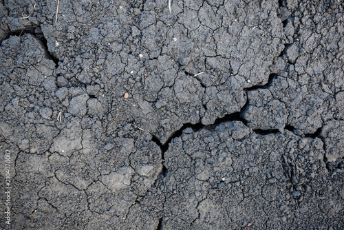 Canvas-taulu Dry cracked earth texture background