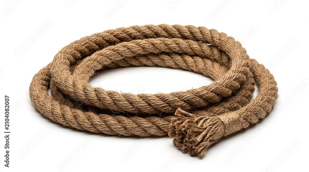 Obraz premium rope on a white background