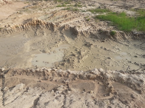 A well dried up due to a summer drought