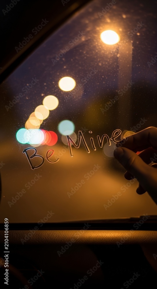 Obraz premium Blurred city night street lights view.