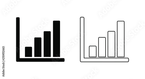 Bar graph silhouette chart data statistics analysis