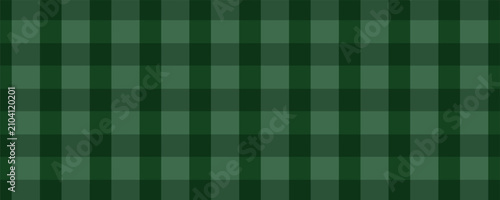 Christmas rhombus seamless pattern. Xmas plaid texture with gold line and stars. Green argyle geometric diamond abstract pattern. Christmas wrapping. Vector illustration isolated on green background.
