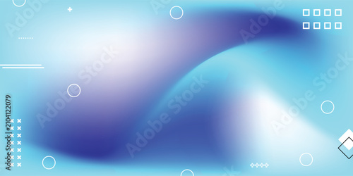 Quadro su tela A blue and white background with a white line that is curved and has a blue and