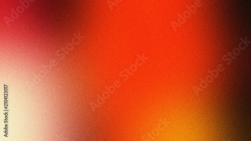 Fotografía Abstract grainy gradient background with warm red and orange tones