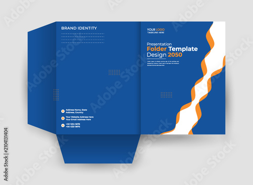 Modern Corporate Presentation Folder Template