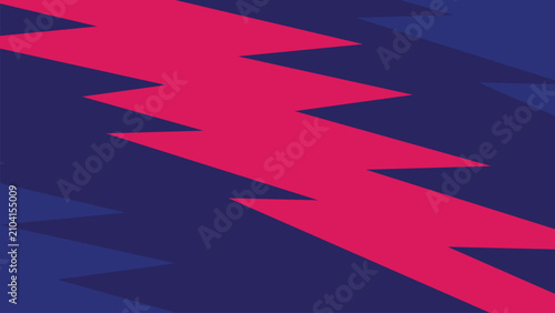 Bold abstract zigzag pattern with vibrant pink and dark blue diagonal shapes. Dynamic background perfect for sports, posters, banners, presentations, and energetic visual projects.