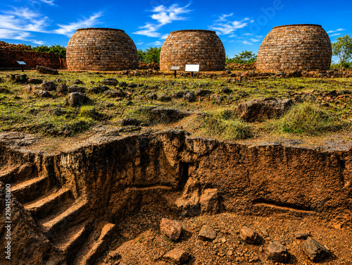 Thotlakonda Buddhist Monastery Stupas, Thotlakonda Hill, Visakhapatnam (Vizag) | Ancient Buddhist Heritage Site -Real photograph captured on location with subtle AI enhancement.