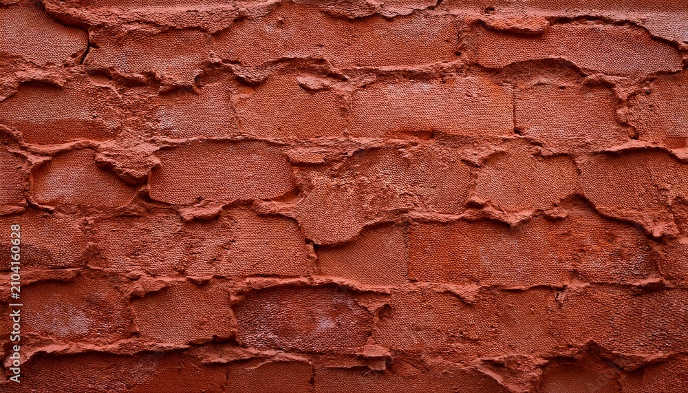 Fototapeta premium Stucco Wall Terracotta Plaster Rough Wall Texture Background