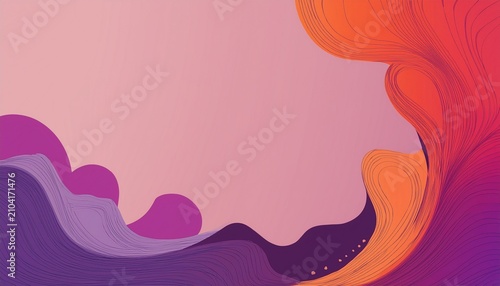 Abstract Background With Colorful Liquid Shapes In Corner Design For Banner Backdrop Presentation Wallpaper