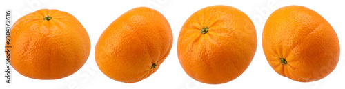 mandarin oranges isolated, transparent PNG, Collection