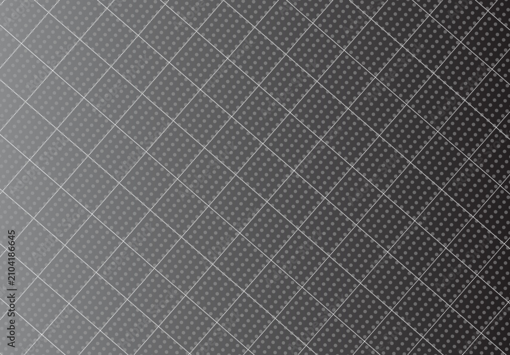 Obraz premium Gray Diagonal Quilted Pattern Background With Polka Dot Texture and Subtle Gradient Overlay