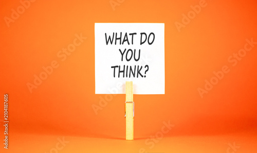 Foto What do you think words symbol