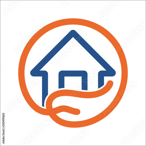 Foto Property management icon set with real estate administration, rental housing, bu