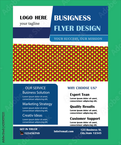 Web Modern Business Solutions Flyer Design