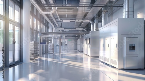 energy-efficient data processing center with smart control panels