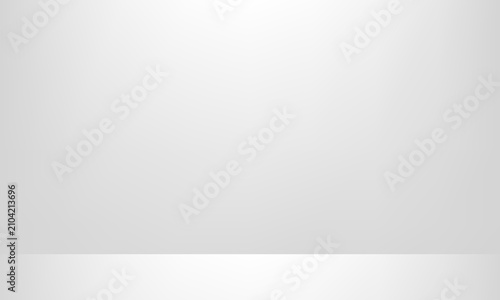 Cuadro en lienzo Gray studio background or backdrop 3D room lightbox