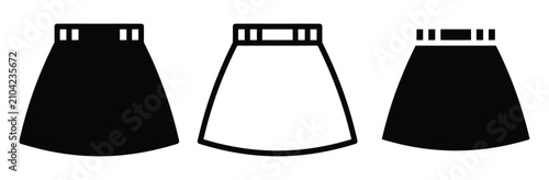Bild auf Leinwand WebSkirt icon set