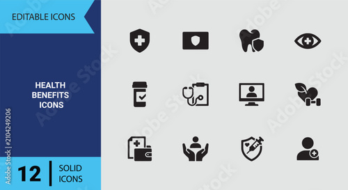 Comprehensive Employee Health Benefits Medical Insurance Coverage and Healthcare Support Corporate Graphics