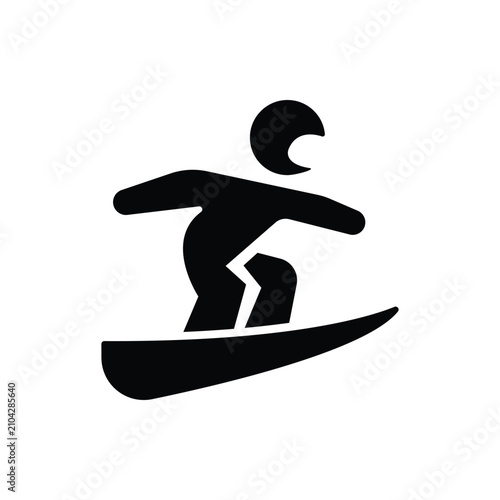 Snowboarding shredder rider vector icon