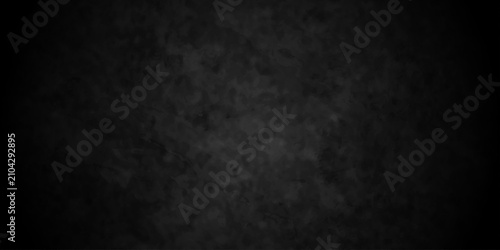 Bild auf Leinwand Black grunge stucco texture banner