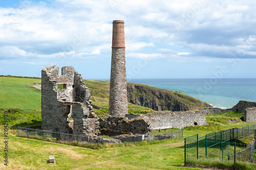 Cuadro en lienzo Tankardstown Copper Mines, Copper Coast, Co Waterford, Ireland