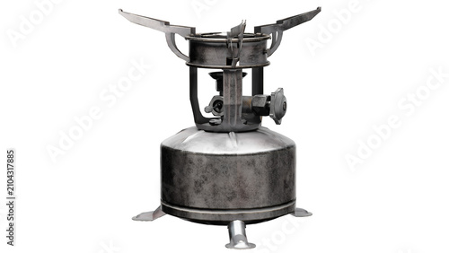 3d rendering military stove