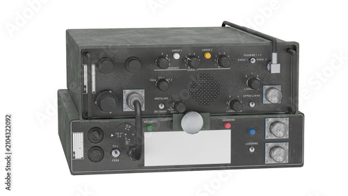 3d rendering military radio
