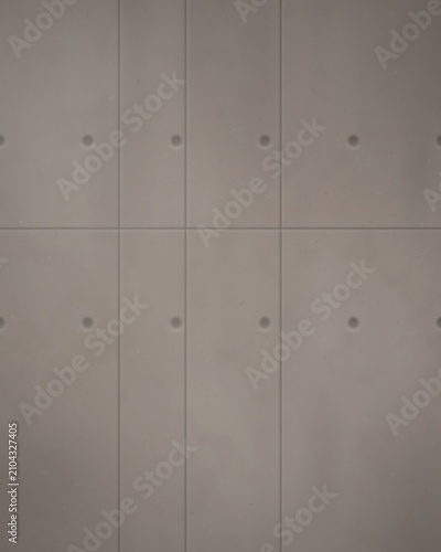 Φωτογραφία Concrete wall texture with vertical lines and circular indentations