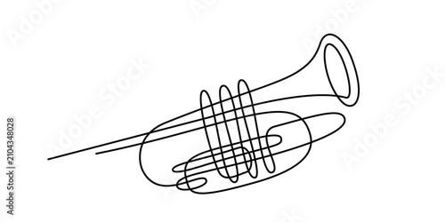 trumpet vector illustration