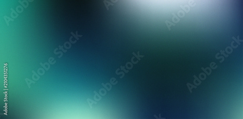 Dark teal and blue grainy noise texture light gradient background
