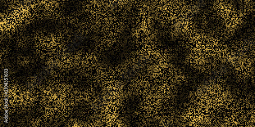 Tableau sur toile Vector halftone gold dots gradient diagonal tilt on black