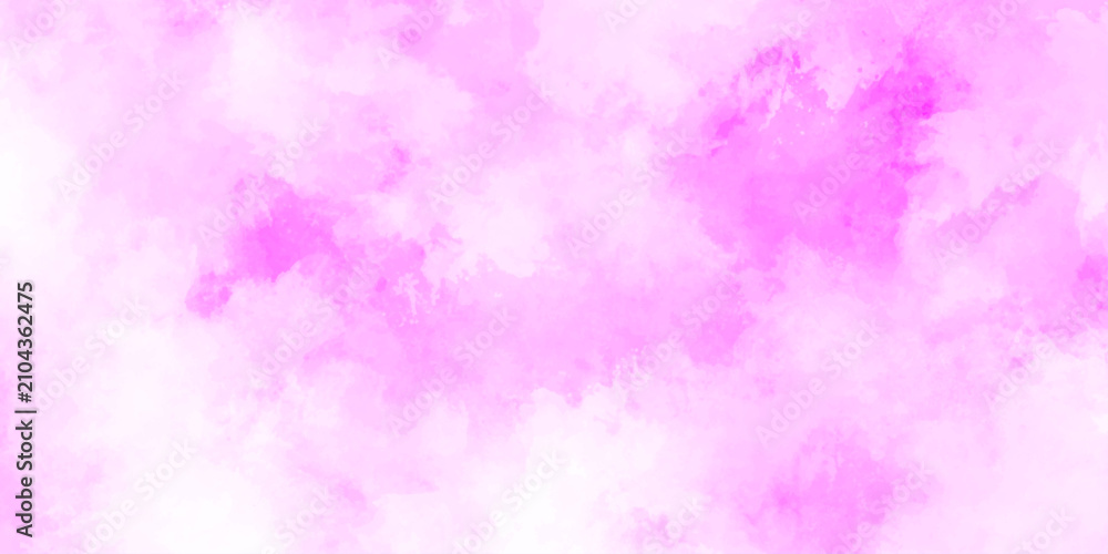 Fototapeta premium Stain artistic hand painted texture of pink, purple pastel hand paint watercolor of pink texture. pink watercolor texture. bright and shiny lovely soft texture. watercolor background concept, vector.
