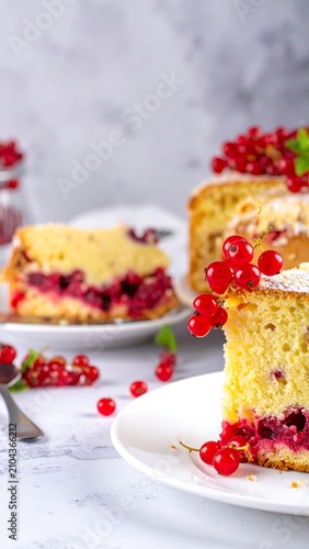 Currant Cake Slices.