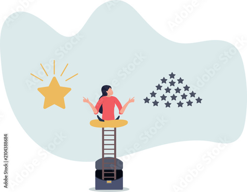 Foto Quality vs quantity, management to assure excellent work outcome, working attitude to deliver superior result concept