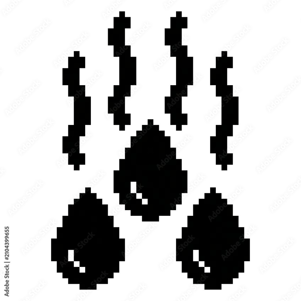 Fototapeta premium Solid Water Evaporation Pixel Art Icon, Humidity and Moisture Symbol