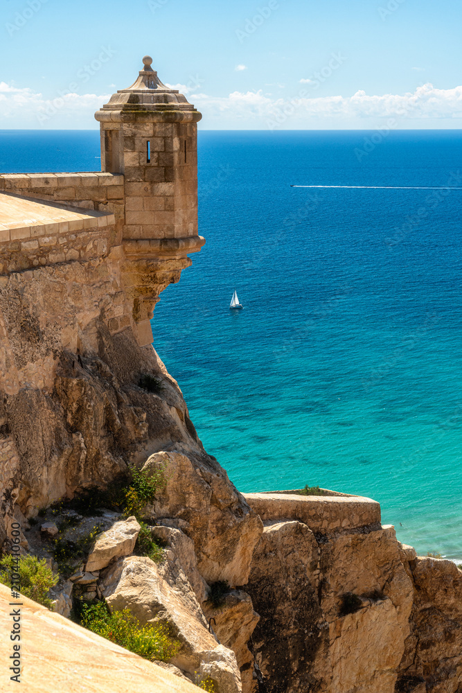 Obraz premium Scenic sight in Alicante, lovely sea town in the Valencian Community, Spain.