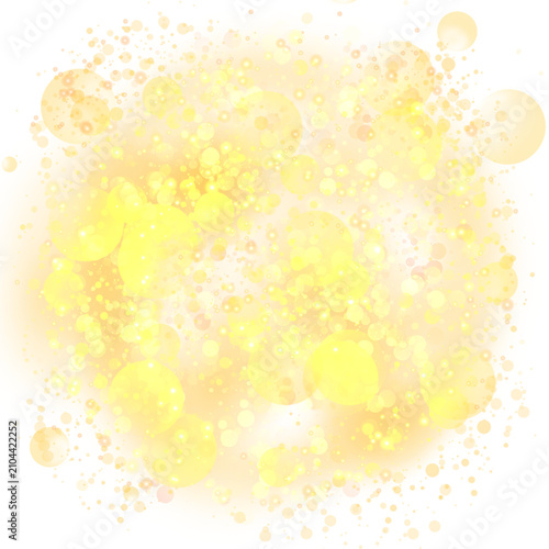Photography Smoke and golden bokeh