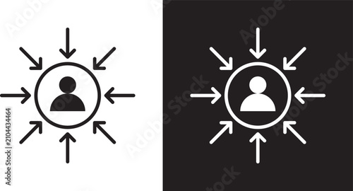 Quadro su tela Centric consumer icon