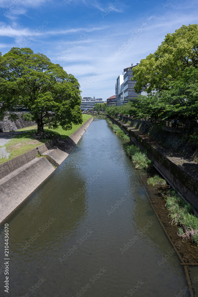 Fototapeta premium &nbsp;Stone Wall of Kumamoto Castle, Kumamoto, Japan&nbsp;