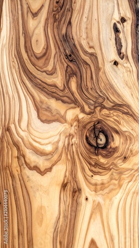 Wood grain pattern shows unique lines and knots on a wooden surface