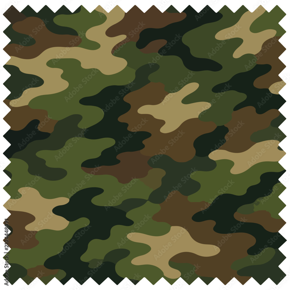 Fototapeta premium Classic Woodland Camouflage Pattern Vector