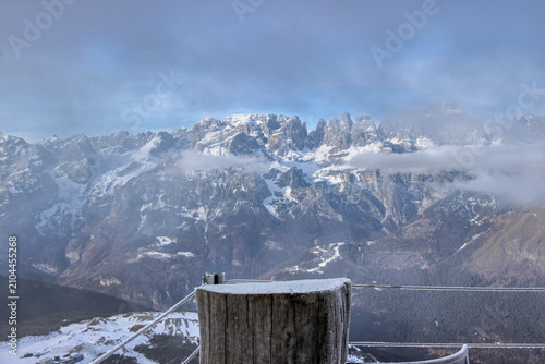 il gelo mattutino sulls Cima Paganella