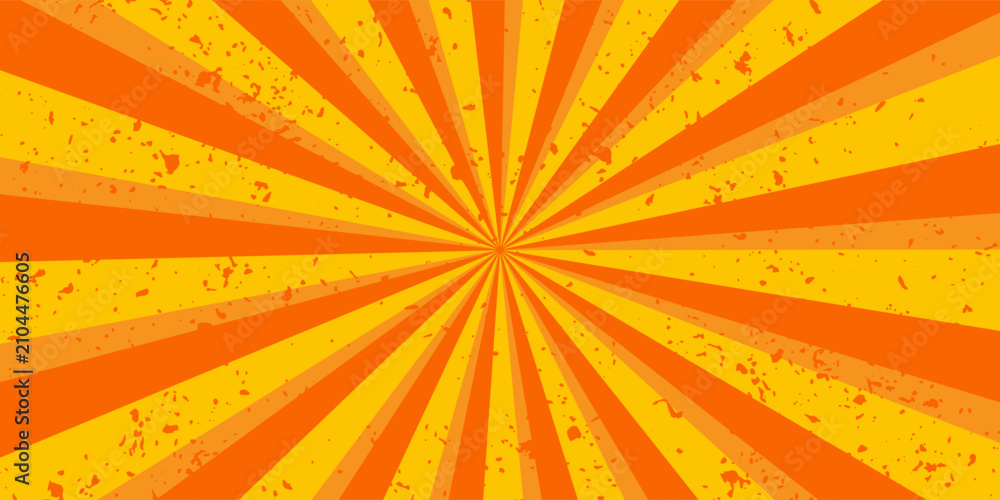 Fototapeta premium Exploding star burst texture japanese radius cartoon pattern abstract background