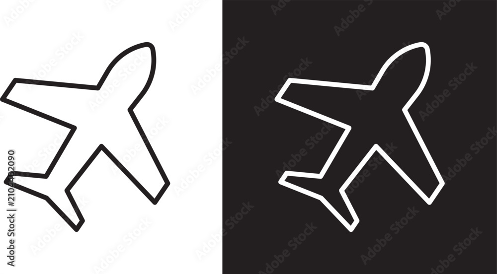 Fototapeta premium Plane icon 3