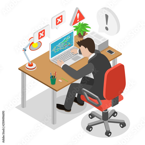 3D Isometric Flat  Illustration of Consulting Services. Item 3
